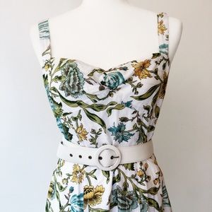 Floral belted dress